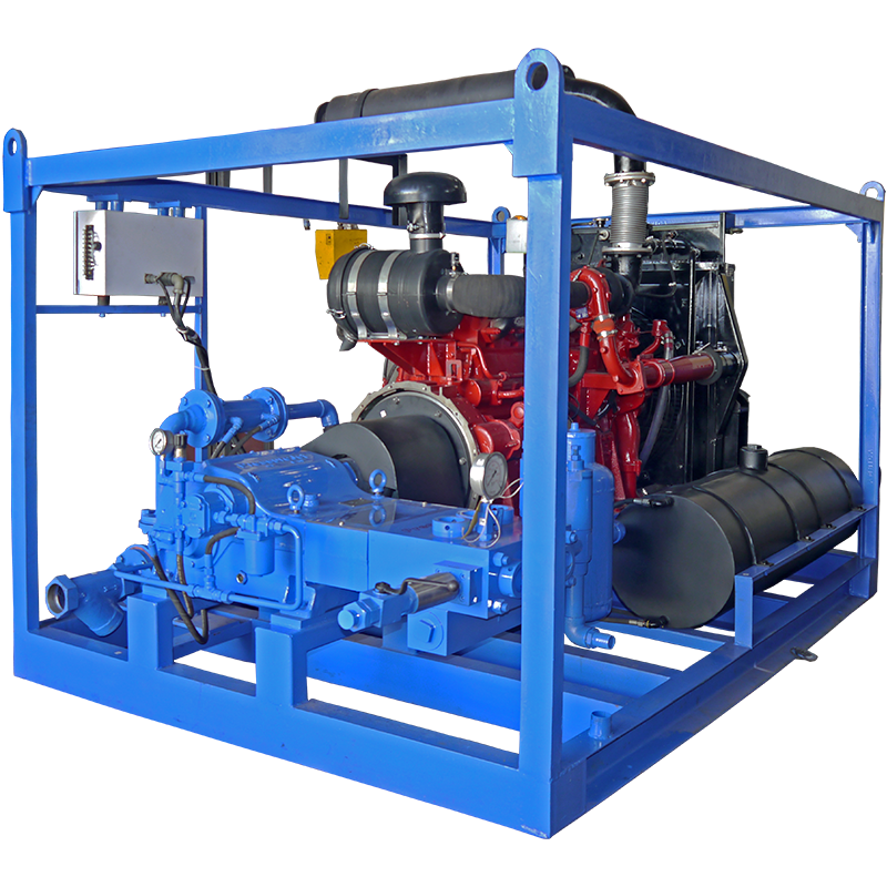 Hydro Blasting Equipment - Skid Mounted _ Diesel Engine Driven